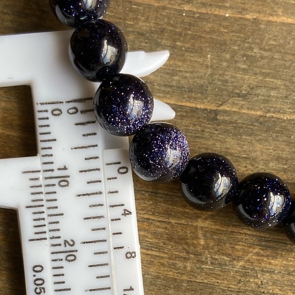 Blue Sandstone beaded bohemian bracelet/success and confidence - Picture 3 of 9